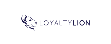 Logo of LoyaltyLion featuring a stylized lion's head and the brand name, emphasizing loyalty and customer engagement.